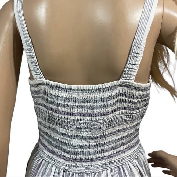 Japna purple blue and white striped shorts romper - Picture 7 of 9